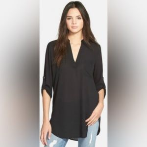 Lush/All in Favor Roll Tab Tunic XXL